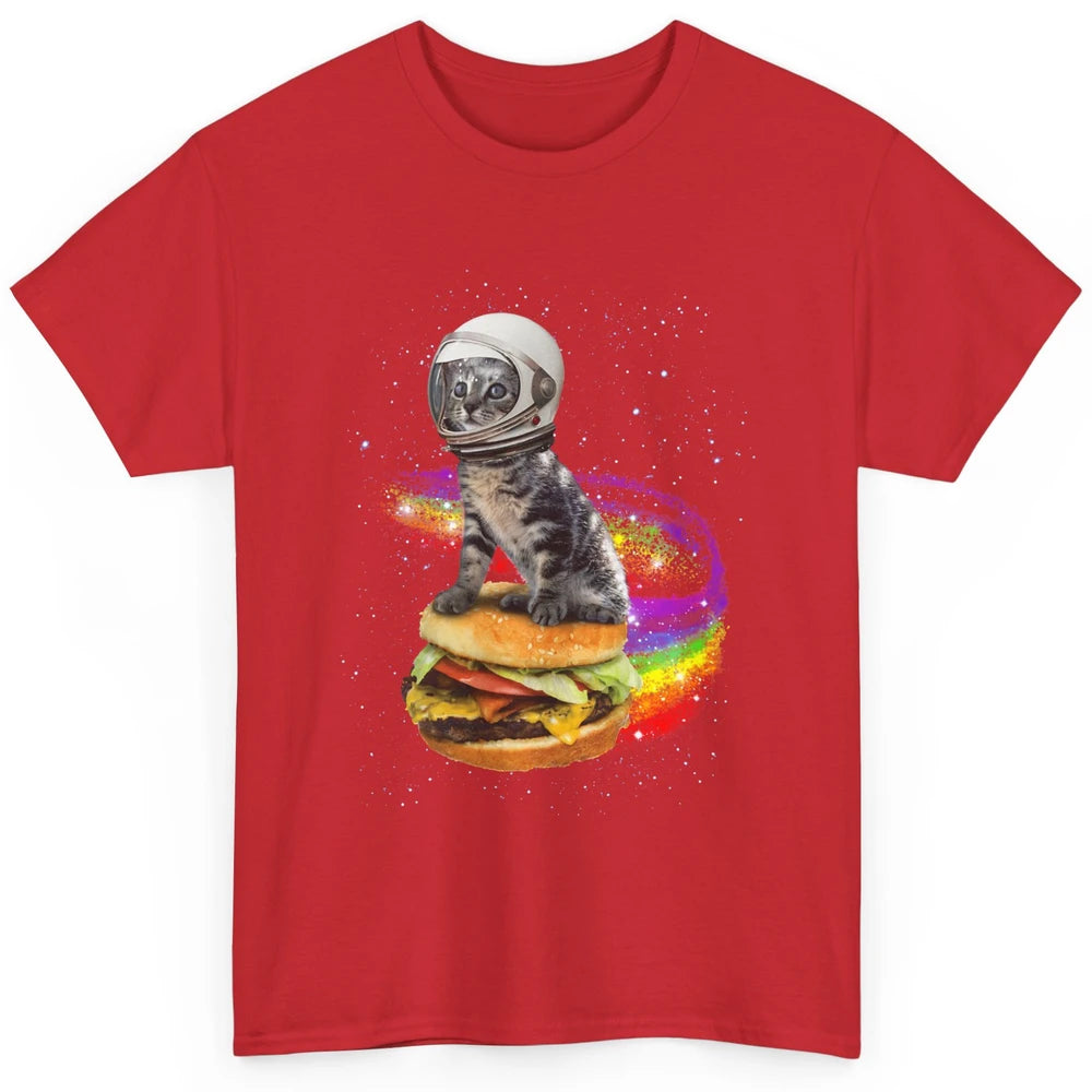 Funny Catronaut Cat Astronaut In Space Hamburger Astrocat Classic Unisex T-Shirt