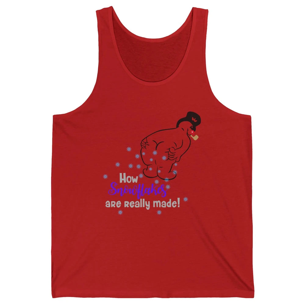 Funny How Snowflakes Are Really Made Christmas Costume Gift Unisex Jersey Tank