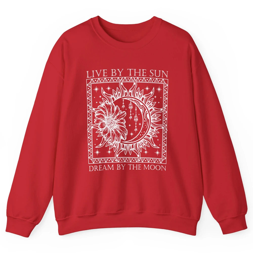 Aesthetic Mystical Sun Moon Gothic Boho Bohemian Astrology Unisex Crewneck Sweatshirt