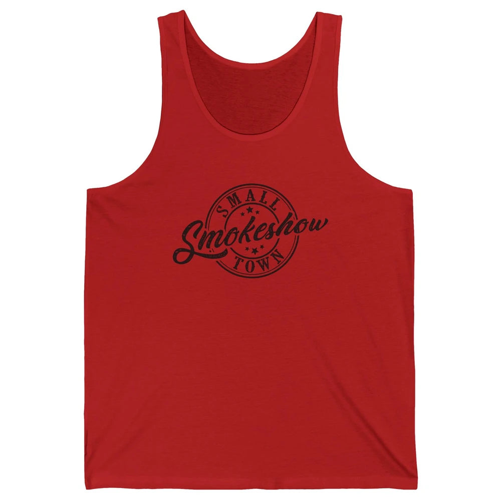 Retro Small Town Smokeshow Western Country Cowgirl Unisex Jersey Tank