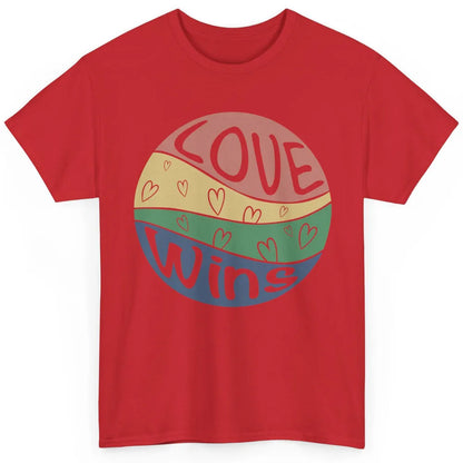 Vintage Love Wins LGBT Gay Pride Month Love Is Love Classic Unisex T-Shirt