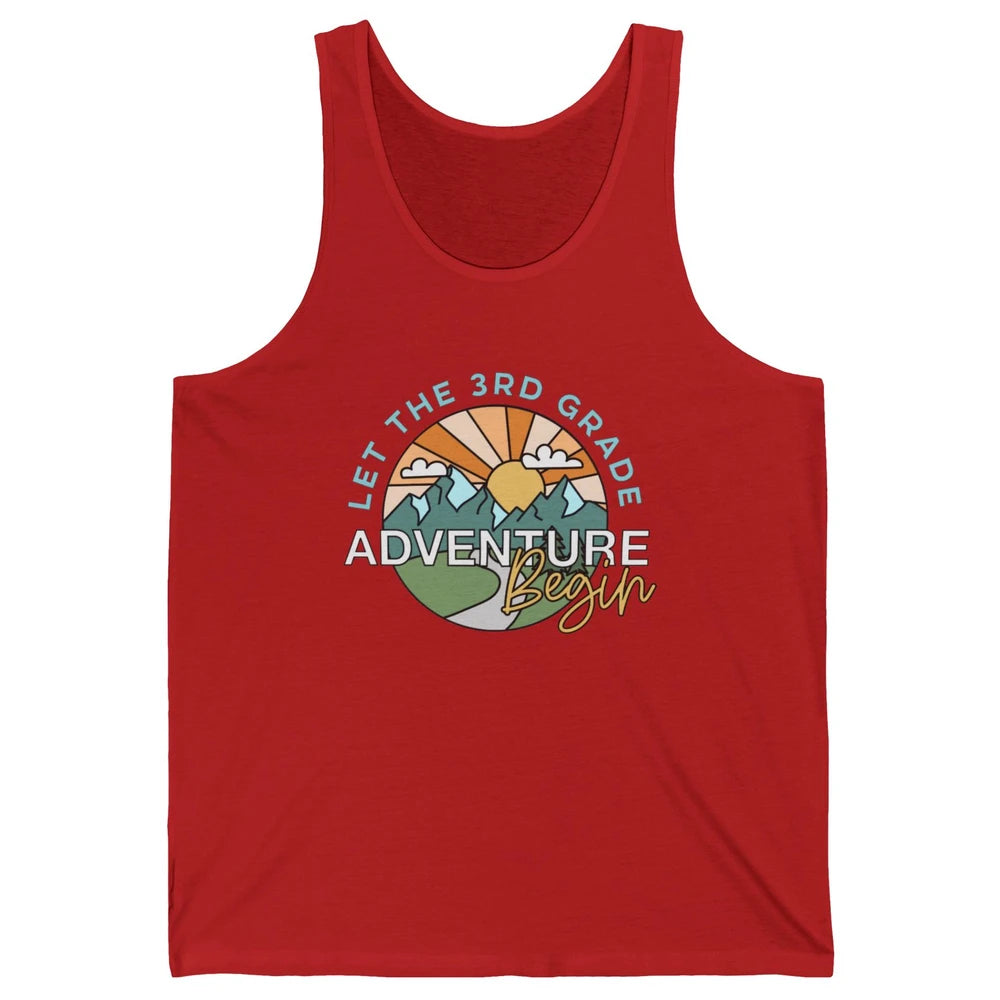 Vintage Back To School Let The 3rd Grade Adventure Begin Unisex Jersey Tank