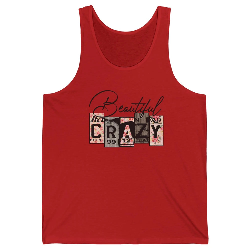 Beautiful Crazy Floral Western Country Girl Mother Gift Unisex Jersey Tank