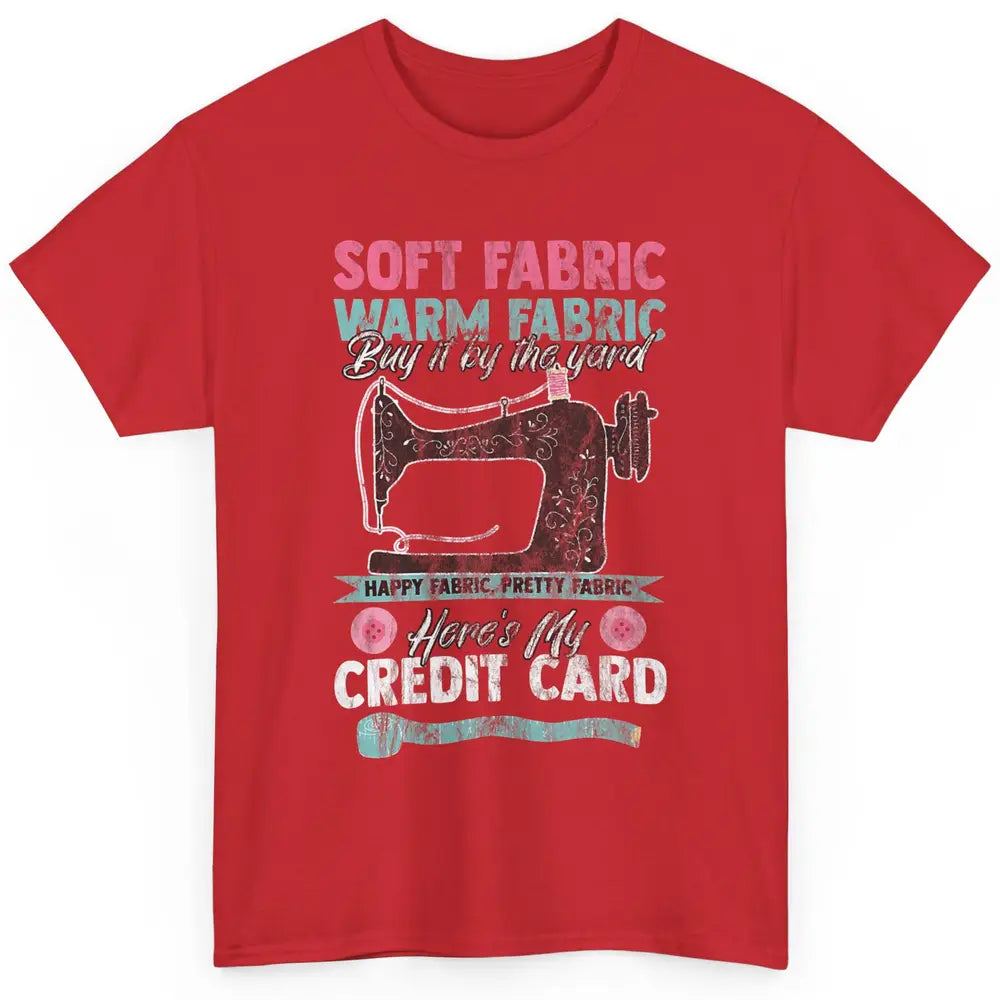 Soft Fabric By The Yard Sewing Machine Quilting Crafting Classic Unisex T-Shirt