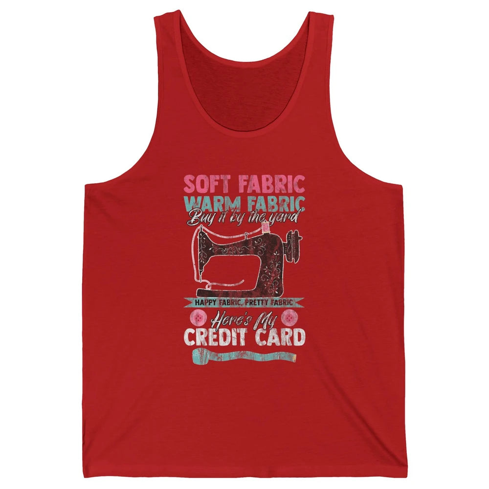 Soft Fabric By The Yard Sewing Machine Quilting Crafting Unisex Jersey Tank