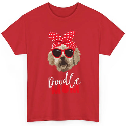 Doodle Mom Goldendoodle Bandana Glasses Doodle Dog Mama Gift Classic Unisex T-Shirt