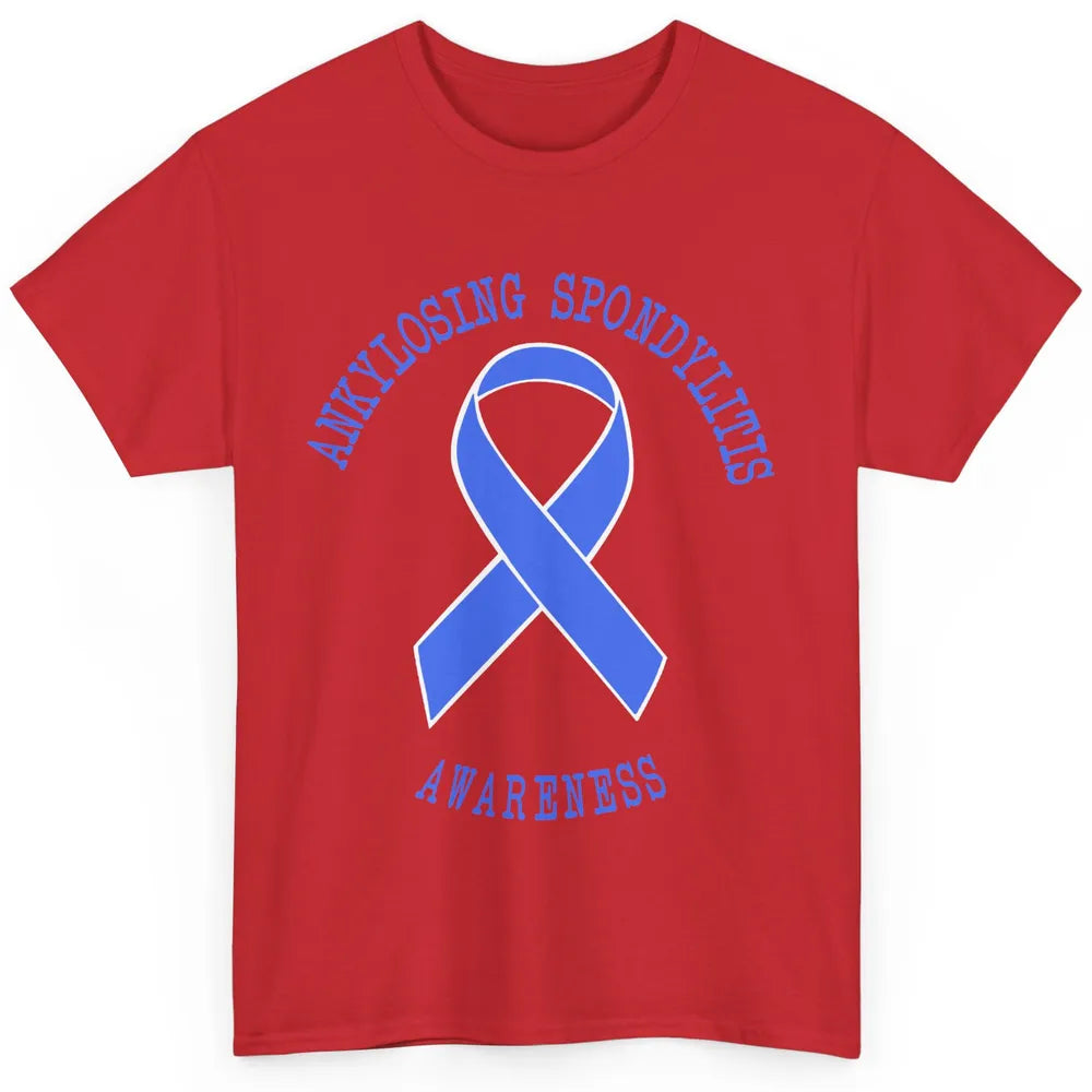 Ankylosing Spondylitis Awareness Support Blue Ribbon Gift Classic Unisex T-Shirt