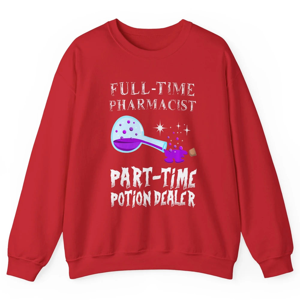 Bottle Potion Dealer Gothic Full Time Pharmacist Aesthetic Unisex Crewneck Sweatshirt