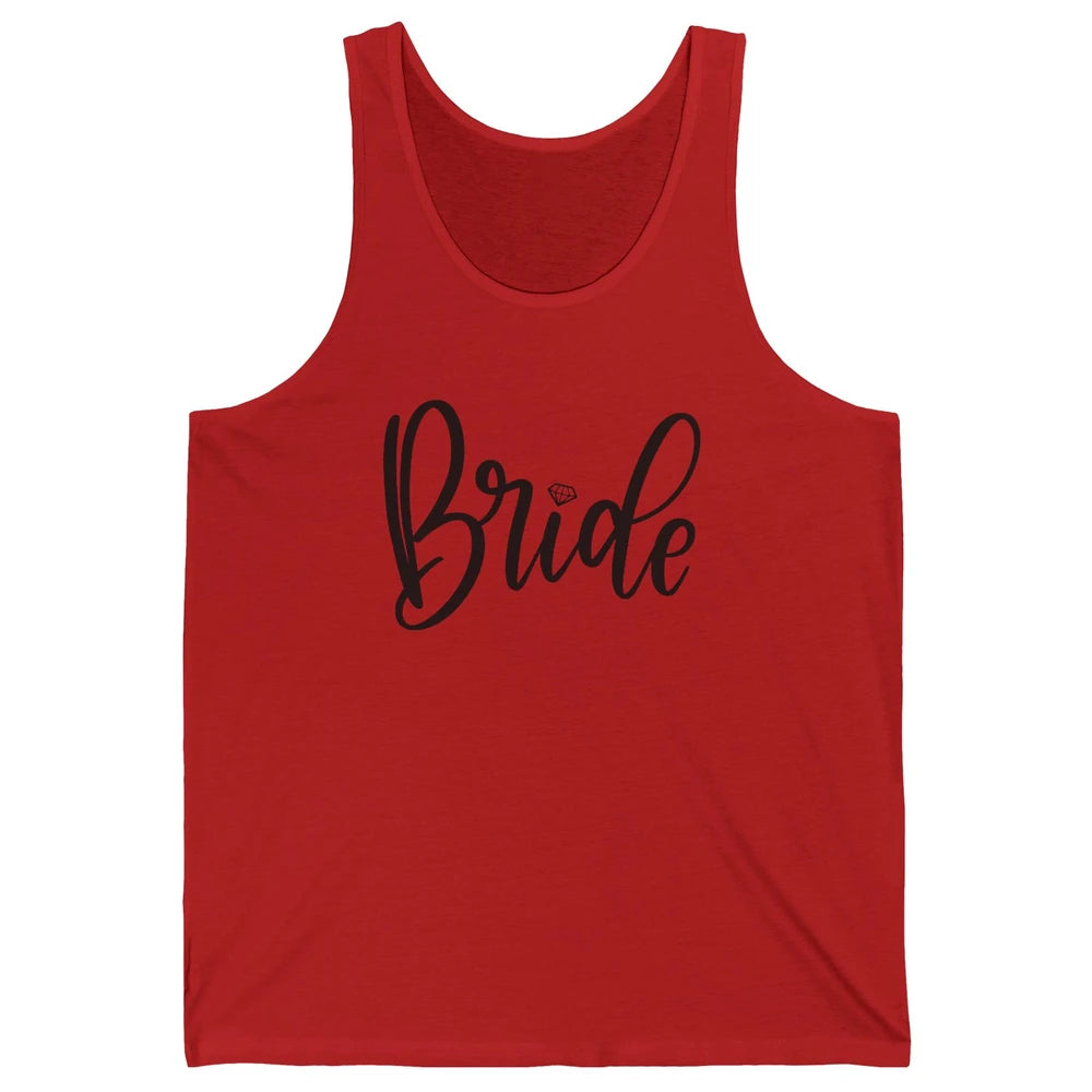 Bride To Be Diamond Ring Future Mrs. Engagement Bachelorette Unisex Jersey Tank