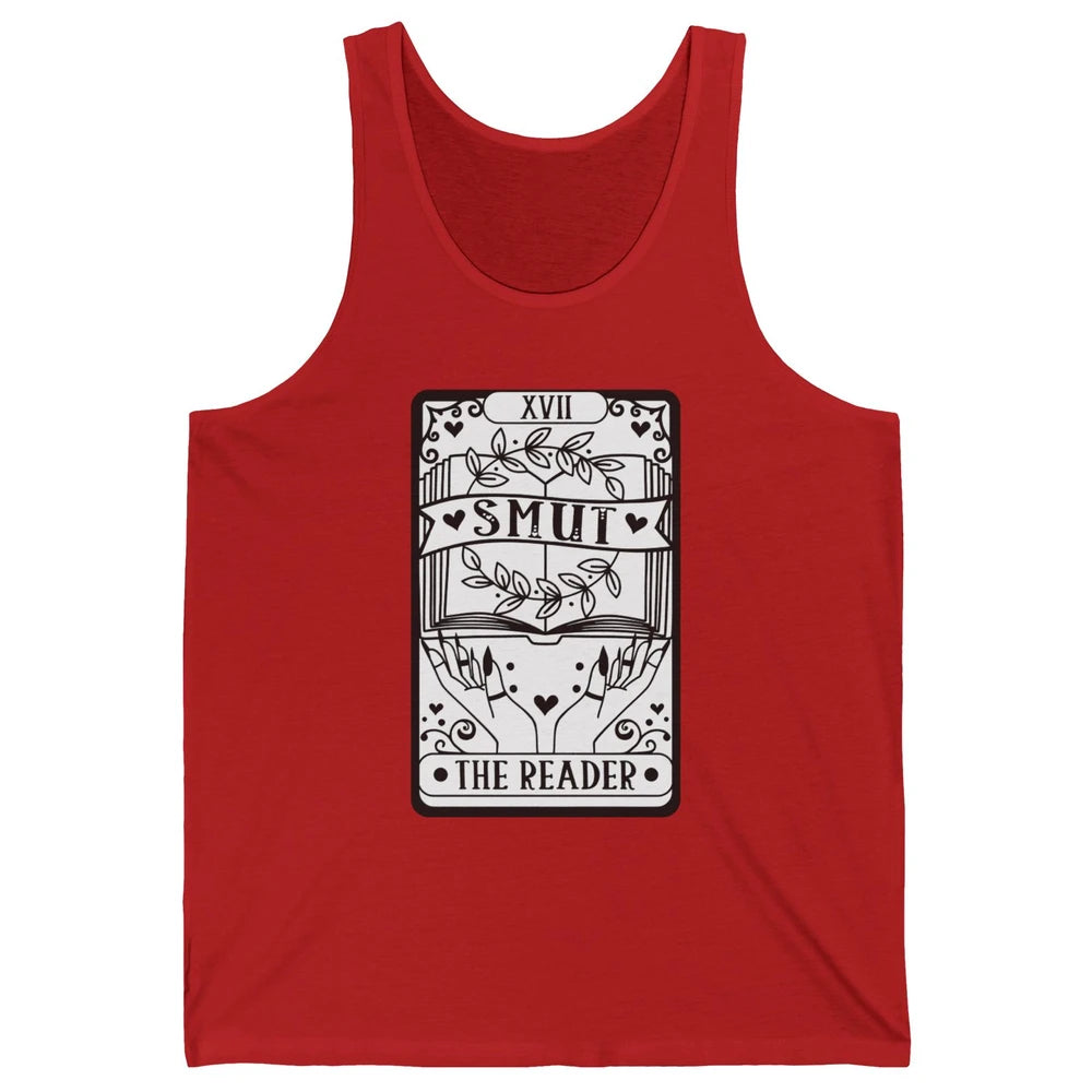 Retro Smut The Reader Tarot Card Halloween Book Lovers Unisex Jersey Tank