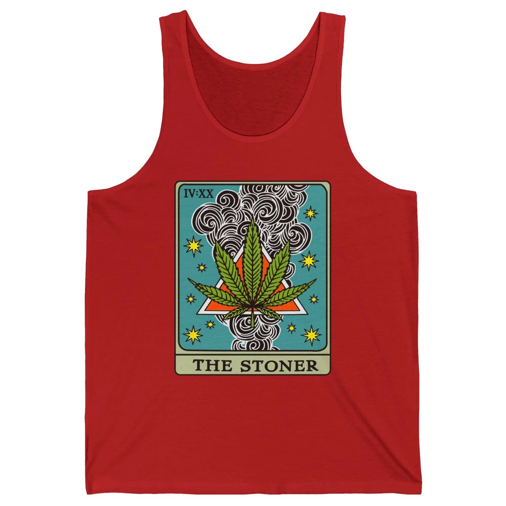 Vintage Weed The Stoner Tarot Card Weed Cannabis Marijuana Unisex Jersey Tank