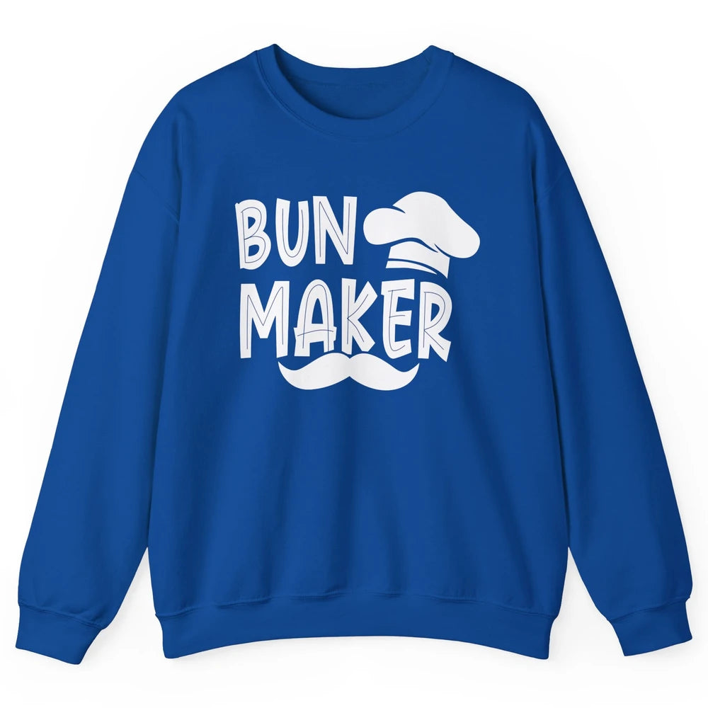 Bun Maker Bun Baker Pregnancy Announcement Baby Reveal Gift Unisex Crewneck Sweatshirt