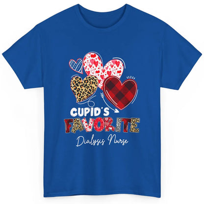 Cupid Favorite Dialysis Nurse Buffalo Plaid Valentines Day Classic Unisex T-Shirt