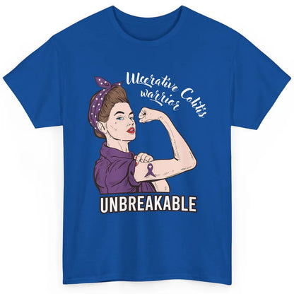 Ulcerative Colitis Warrior Unbreakable With Strong Woman Classic Unisex T-Shirt