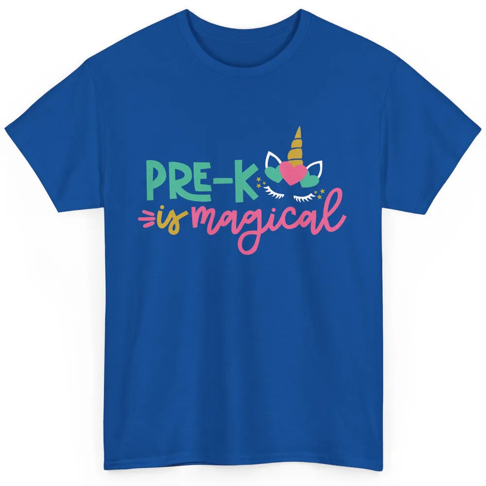 Unicorn Pre-K is Magical Preschool Squad Teacher Student Classic Unisex T-Shirt