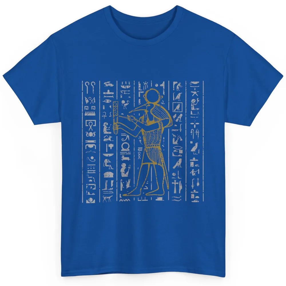 Ancient Egyptian Hieroglyphics Egypt Pyramid Archaeologist Classic Unisex T-Shirt