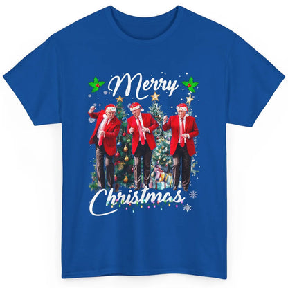 Funny Trump Dance Santa Claus Christmas Donald Trump President Sarcastic Political Xmas Classic Unisex T-Shirt