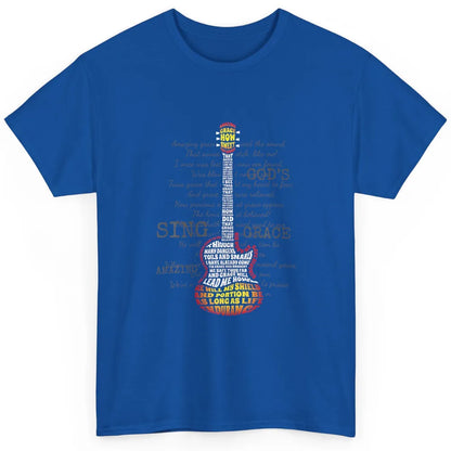 Christian Band Amazing Guitar Grace Guitarist Retro Jesus Classic Unisex T-Shirt