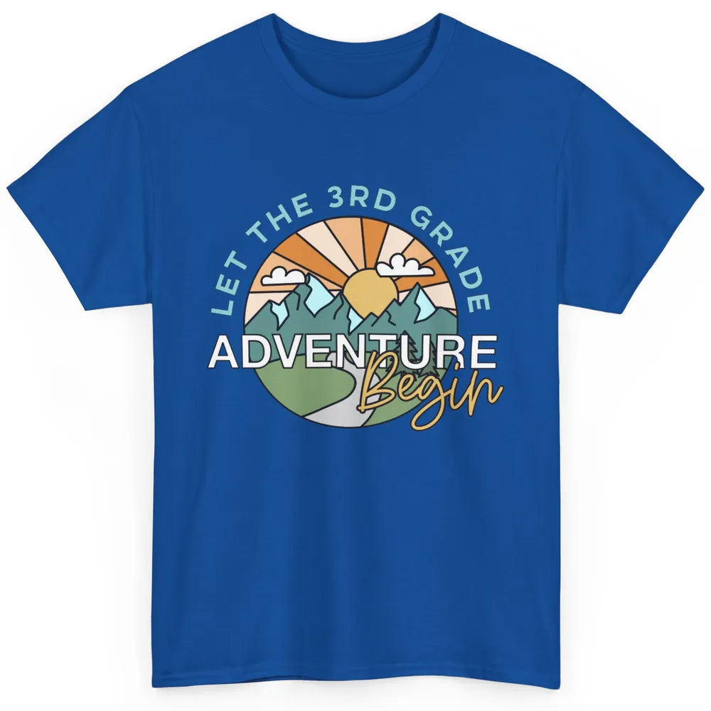 Vintage Back To School Let The 3rd Grade Adventure Begin Classic Unisex T-Shirt