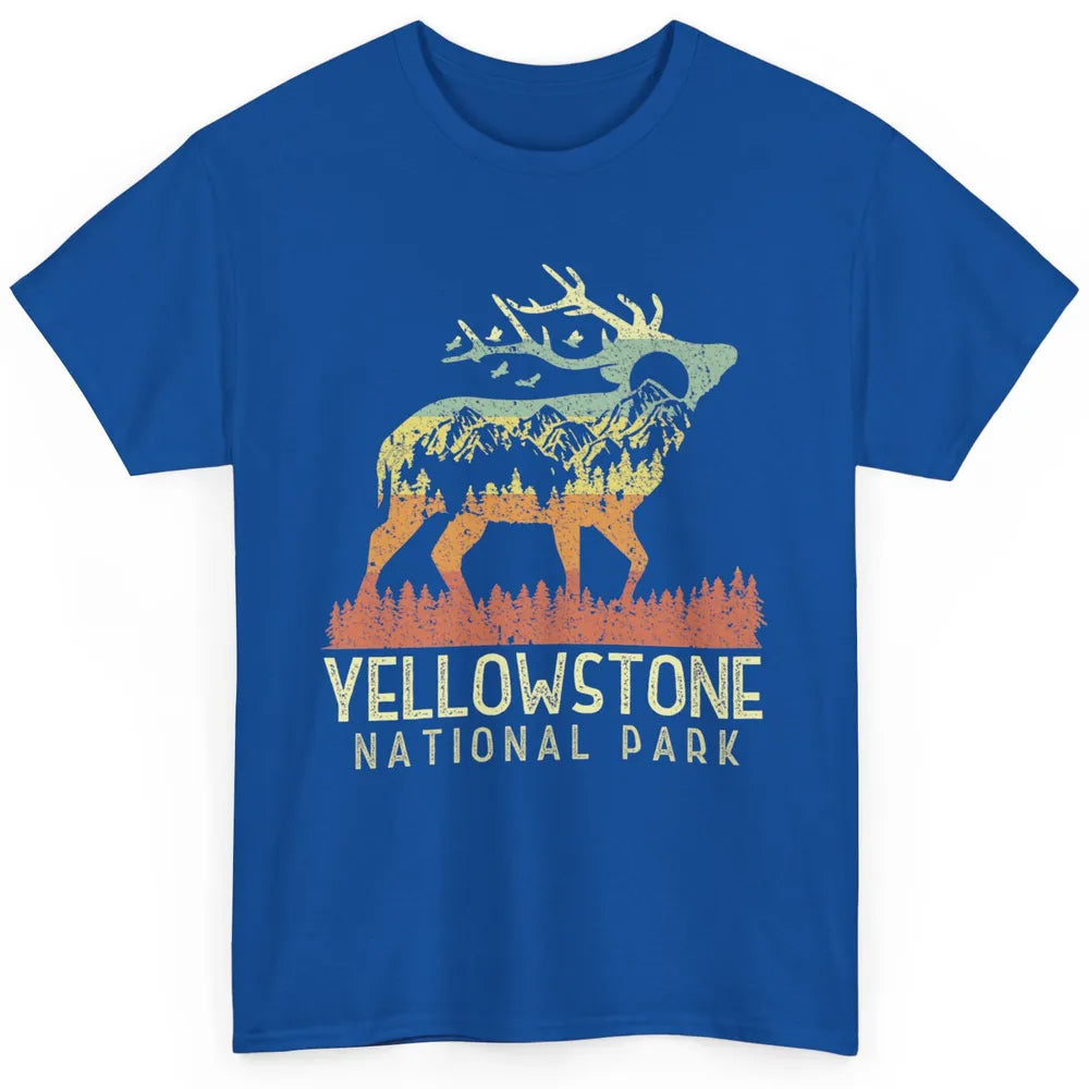 Yellowstone National Park Reindeer Mountains Vintage Outdoor Classic Unisex T-Shirt