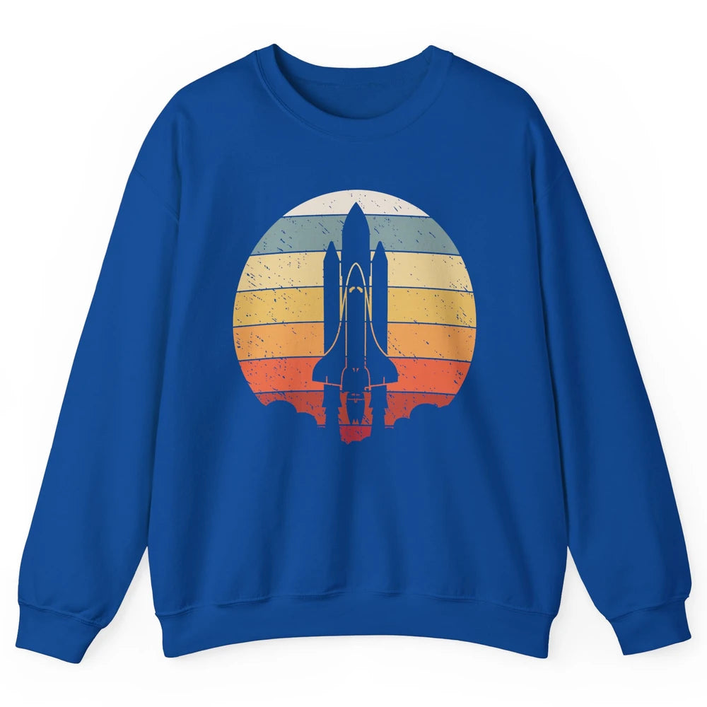 Vintage Astronaut Spaceship Spacecraft Spaceman Astrology Unisex Crewneck Sweatshirt