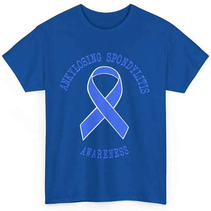 Ankylosing Spondylitis Awareness Support Blue Ribbon Gift Classic Unisex T-Shirt