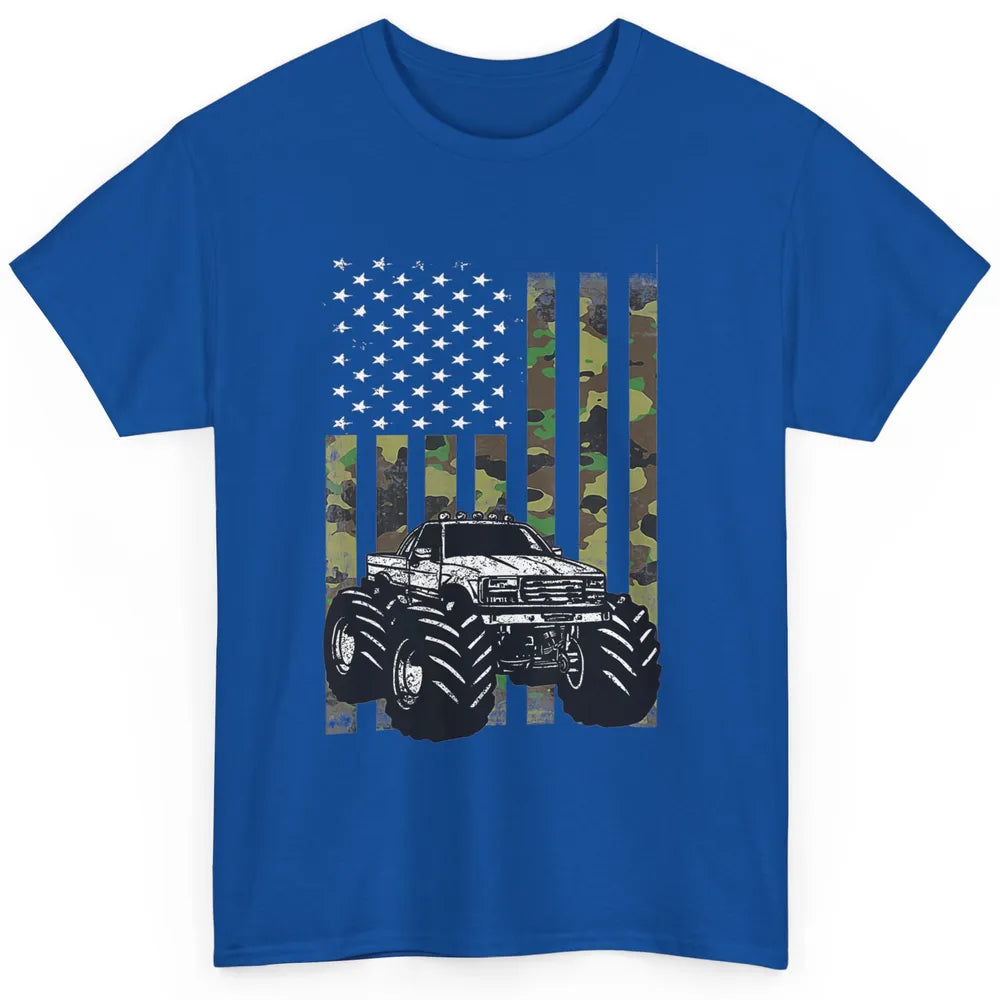 Truck Camo Flag Mud Ride Retro UTV SXS Racer Four Wheeler Classic Unisex T-Shirt