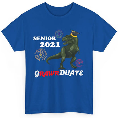 Class Of 2021 Senior Graduate Dinosaur Graduation Gift Classic Unisex T-Shirt