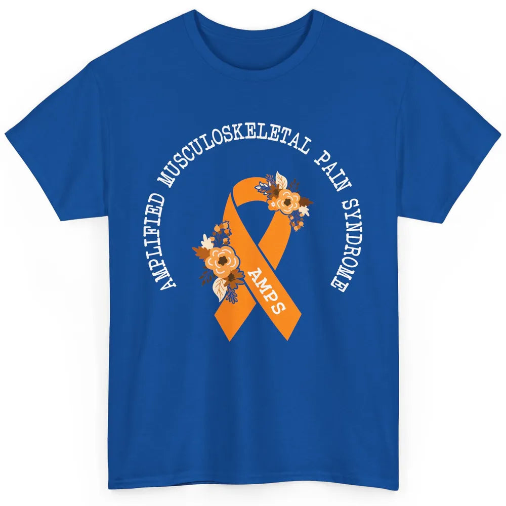 Amplified Musculoskeletal Pain Syndrome AMPS Orange Ribbon Classic Unisex T-Shirt