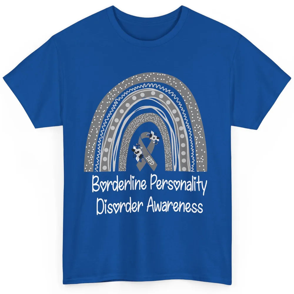 Borderline Personality Disorder Awareness BPD Gray Rainbow Classic Unisex T-Shirt