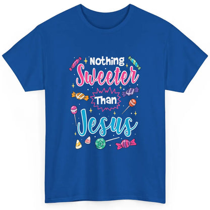 Cute Nothing Sweeter Than Jesus Christian Faith Candy God Classic Unisex T-Shirt