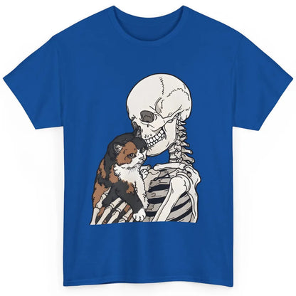 Cat And Skeleton Best Friends Of Cats Funny Cat Lovers Gift Classic Unisex T-Shirt