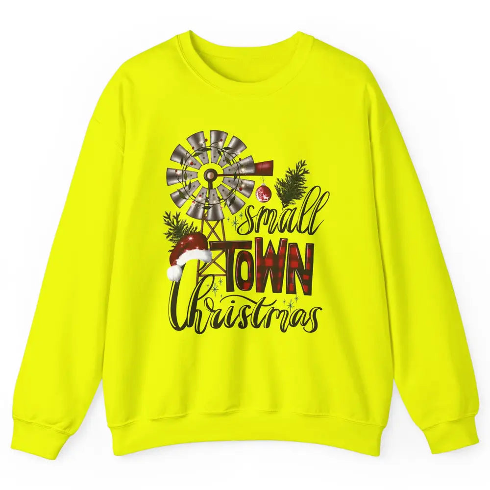 Retro Small Town Christmas Western Hometown Christmas Unisex Crewneck Sweatshirt