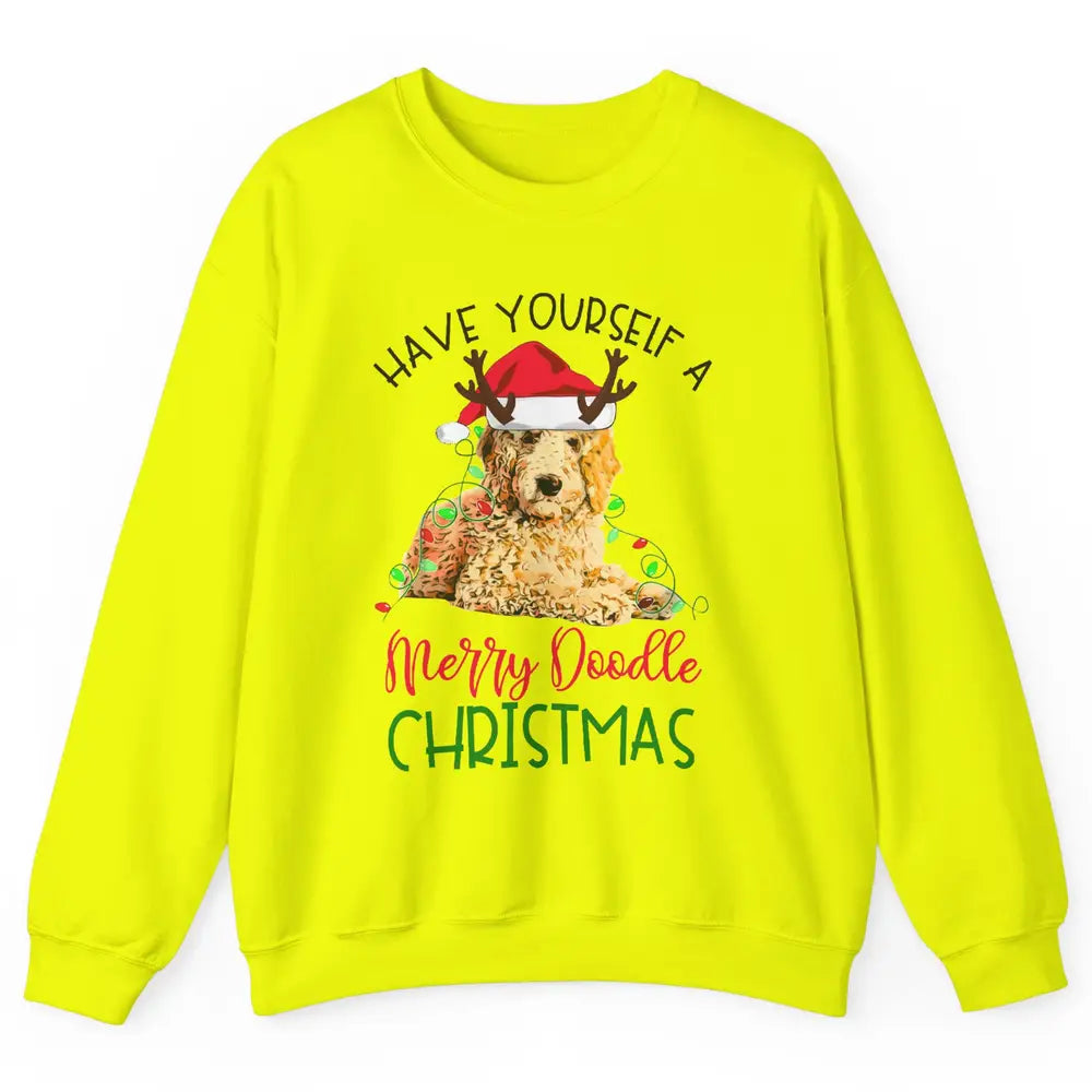 Goldendoodle Have Yourself a Merry Doodle Christmas Dog Mom Unisex Crewneck Sweatshirt