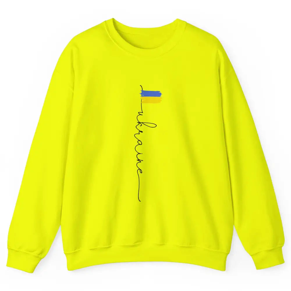 Ukraine Flag Support for Ukraine Ukraine Travel Lovers Gift Unisex Crewneck Sweatshirt