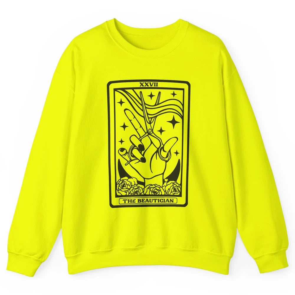 The Hairstylist Tarot Card Hair Dryer Beautician Cosmetology Unisex Crewneck Sweatshirt