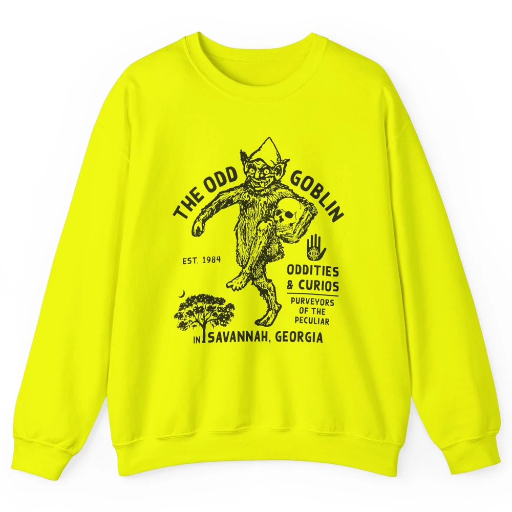 Vintage The Odd Goblin Est 1984 Oddities Savannah Georgia Unisex Crewneck Sweatshirt