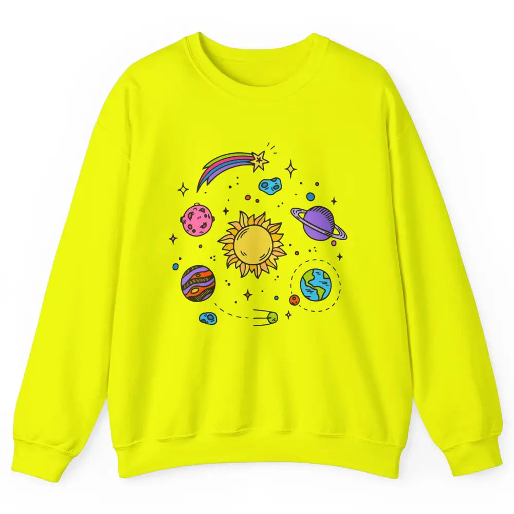 Solar System Space Galaxy Outer Space Astrology Astronauts Unisex Crewneck Sweatshirt