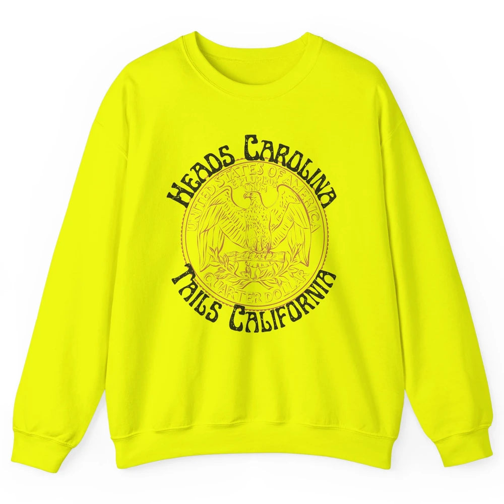 Vintage Heads Carolina Tail California US Western Country Unisex Crewneck Sweatshirt