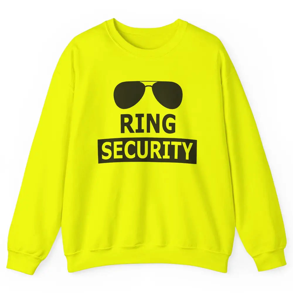 Wedding Ring Security Boy Ring Bearer Wedding Party Unisex Crewneck Sweatshirt