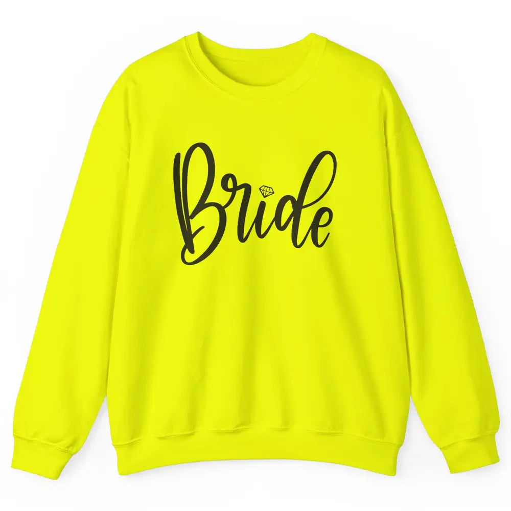 Bride To Be Diamond Ring Future Mrs. Engagement Bachelorette Unisex Crewneck Sweatshirt