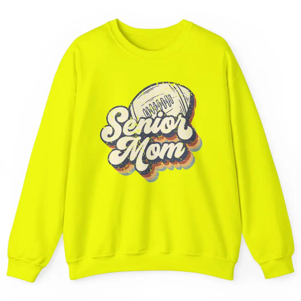 Retro Senior Mom Football Class Of 2022 Graduate Mom Gift Unisex Crewneck Sweatshirt