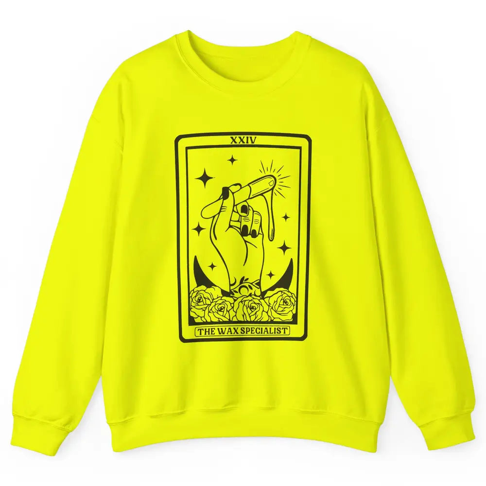 Wax Specialist Tarot Card Beautician Wax Hustler Cosmetology Unisex Crewneck Sweatshirt