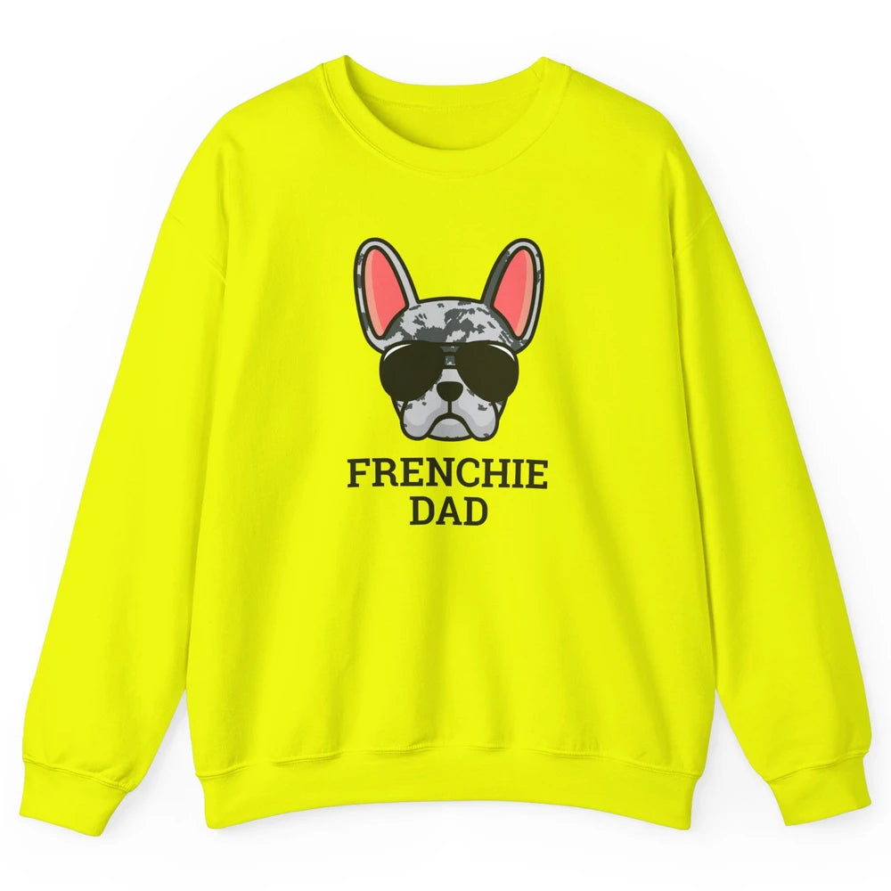 Blue Merle French Dad Frenchie Bulldog Cool Pet Owner Father Unisex Crewneck Sweatshirt