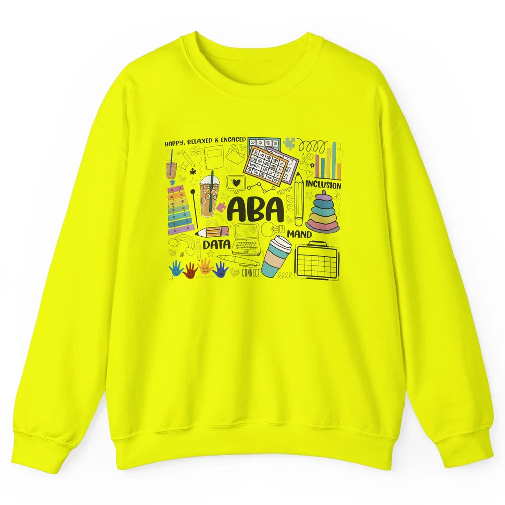 ABA Applied Behavior Analysis Sped Teacher RBT Therapist Unisex Crewneck Sweatshirt