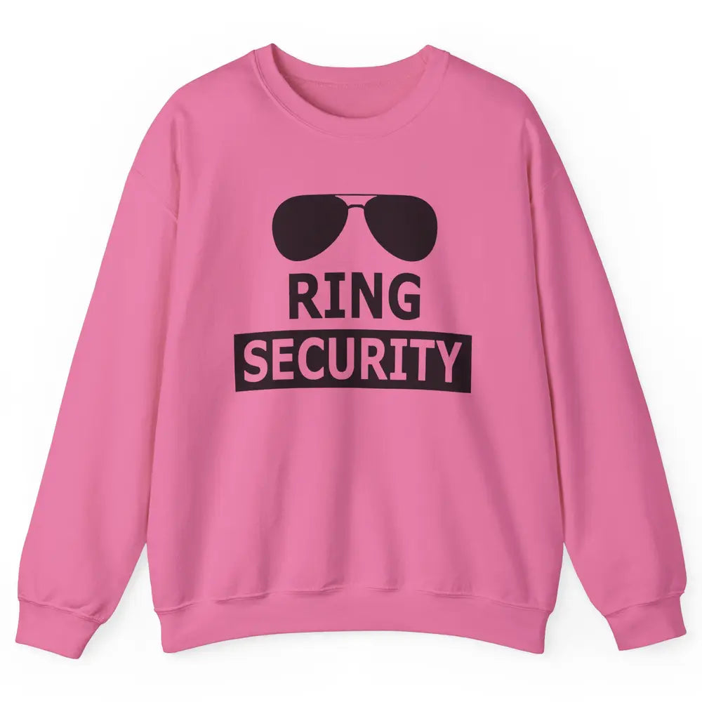 Wedding Ring Security Boy Ring Bearer Wedding Party Unisex Crewneck Sweatshirt