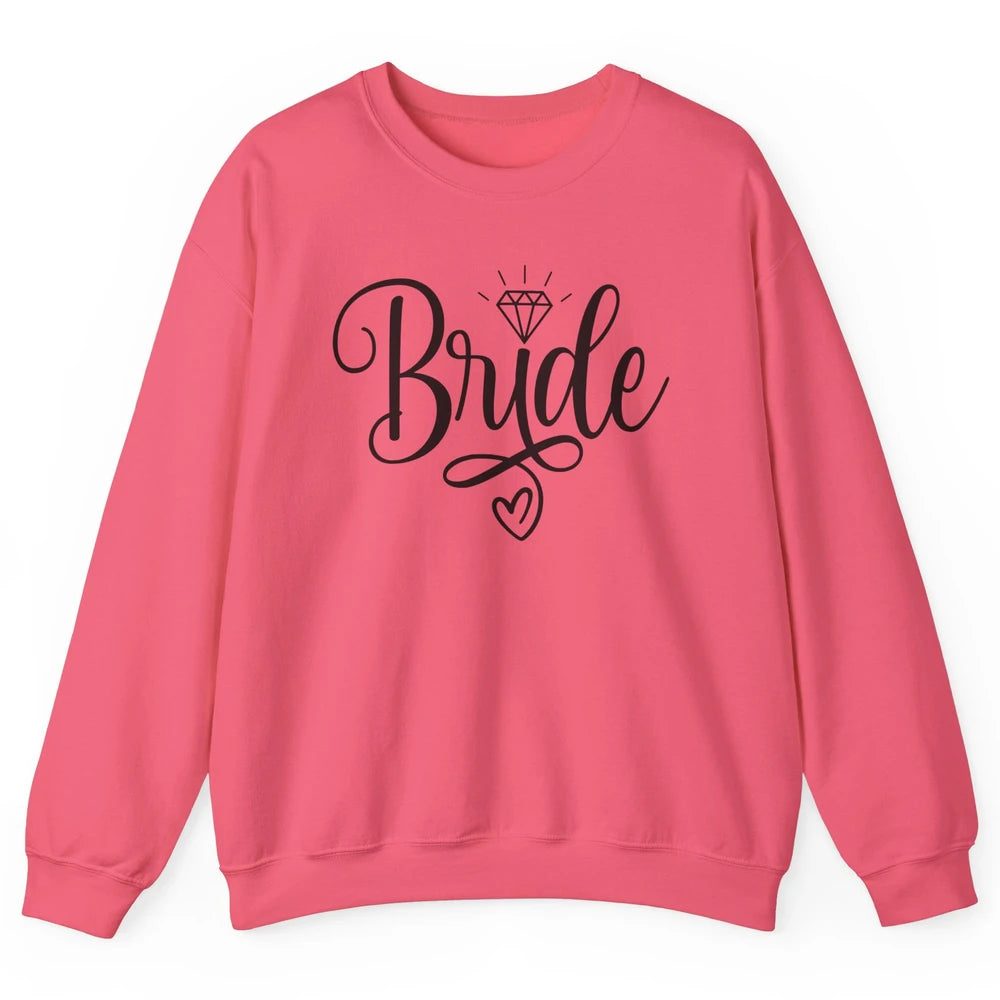 Bride To Be Wedding Ring Future Mrs. Engagement Bachelorette Unisex Crewneck Sweatshirt