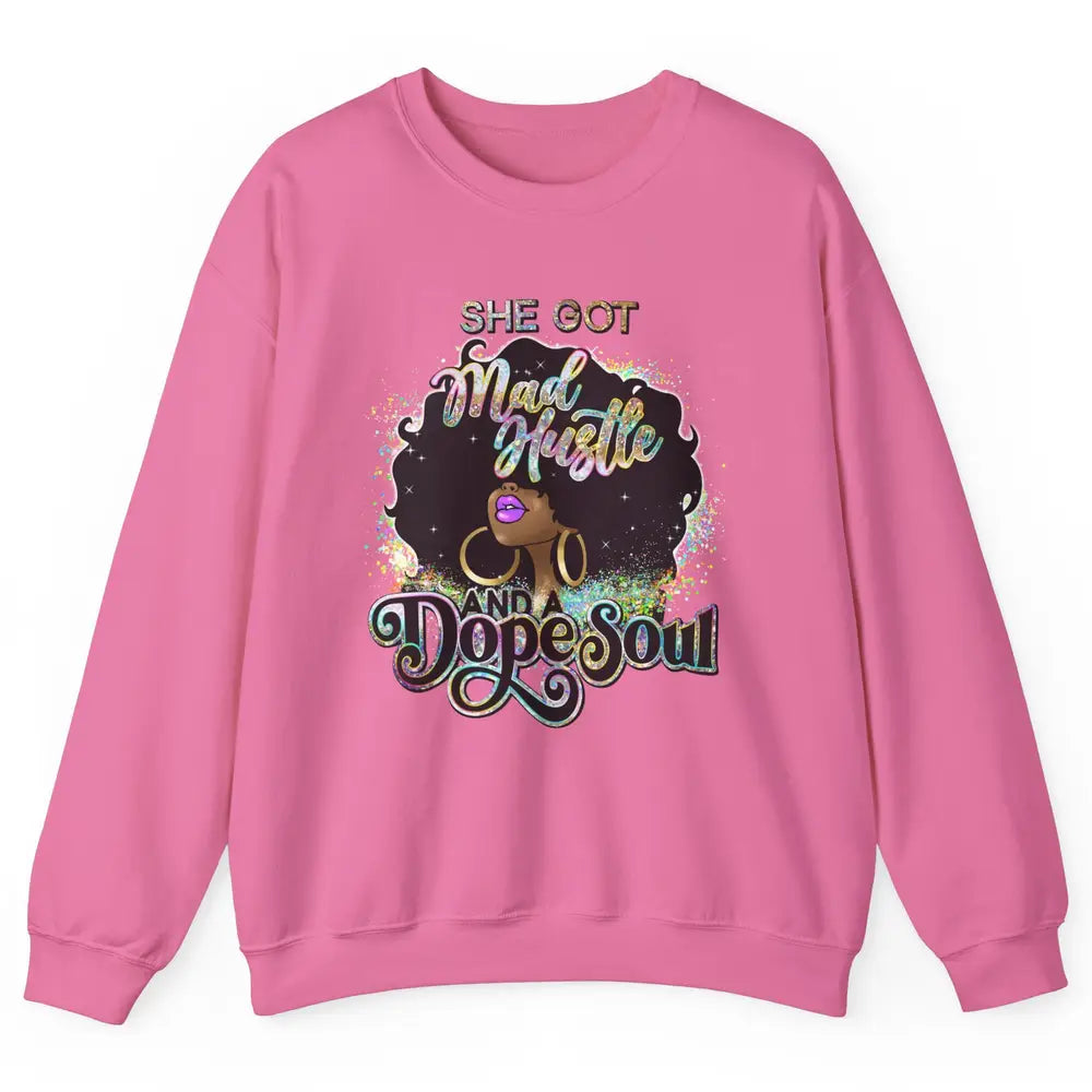 Black Girl She Got A Dope Soul Afro Women Christian Belief Unisex Crewneck Sweatshirt