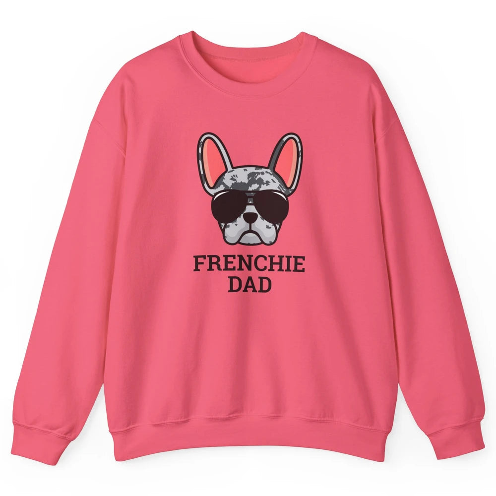 Blue Merle French Dad Frenchie Bulldog Cool Pet Owner Father Unisex Crewneck Sweatshirt