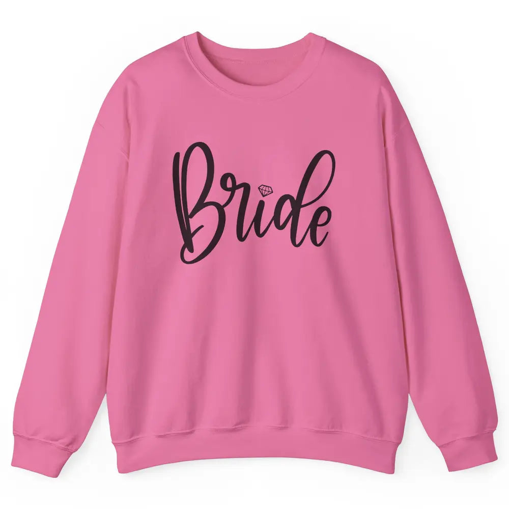 Bride To Be Diamond Ring Future Mrs. Engagement Bachelorette Unisex Crewneck Sweatshirt